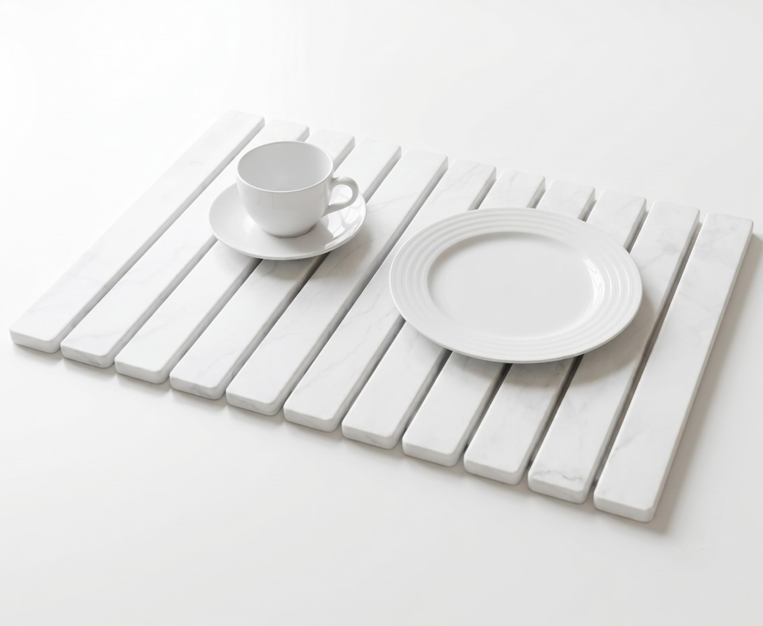 Zanvoo tapis entier posé sur plan de travail, protège et absorbe rapidement
