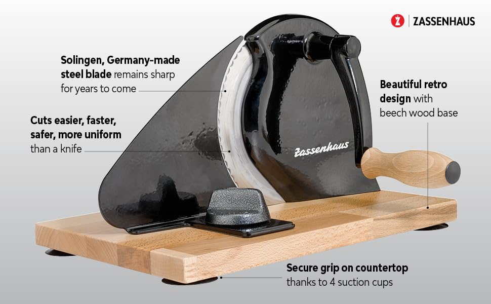 Zassenhaus base en bois avec ventouses offrant stabilité et sécurité lors de la coupe