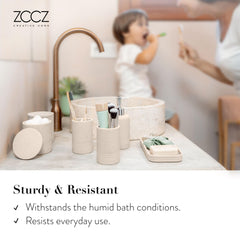 zccz plateau beige montrant rangement ordonné et protection du comptoir