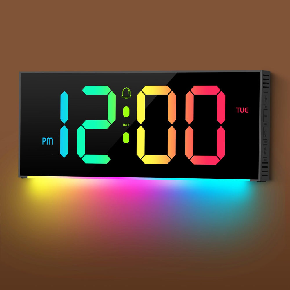 Zelaclock face avant avec grand écran lisible de loin et visibilité améliorée