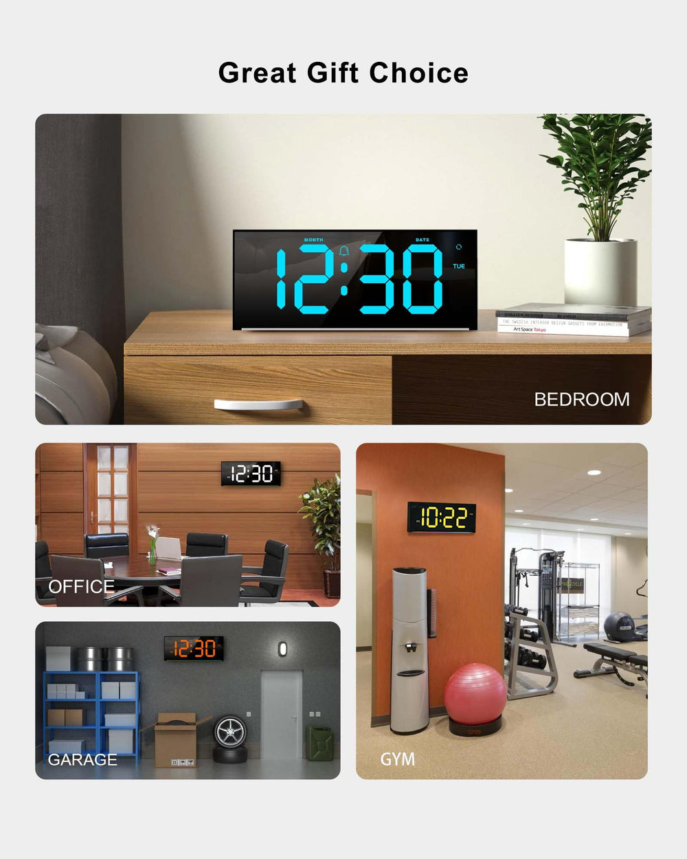 Zelaclock avec télécommande montrant contrôle à distance simple et pratique