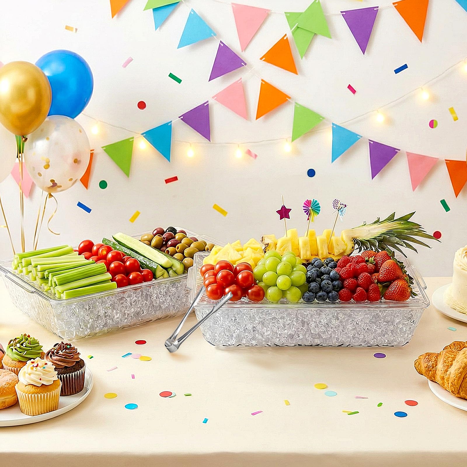 ZENFUN plateau présenté sur un buffet extérieur pour réceptions et BBQ
