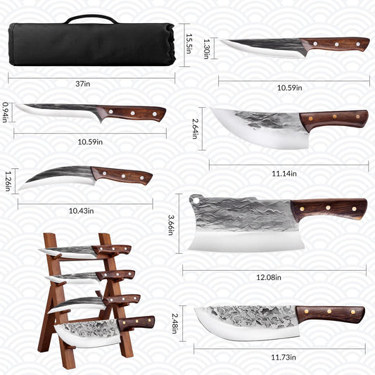 ZENG lame martelée du couteau de hachage pour coupes nettes