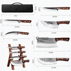 ZENG lame martelée du couteau de hachage pour coupes nettes