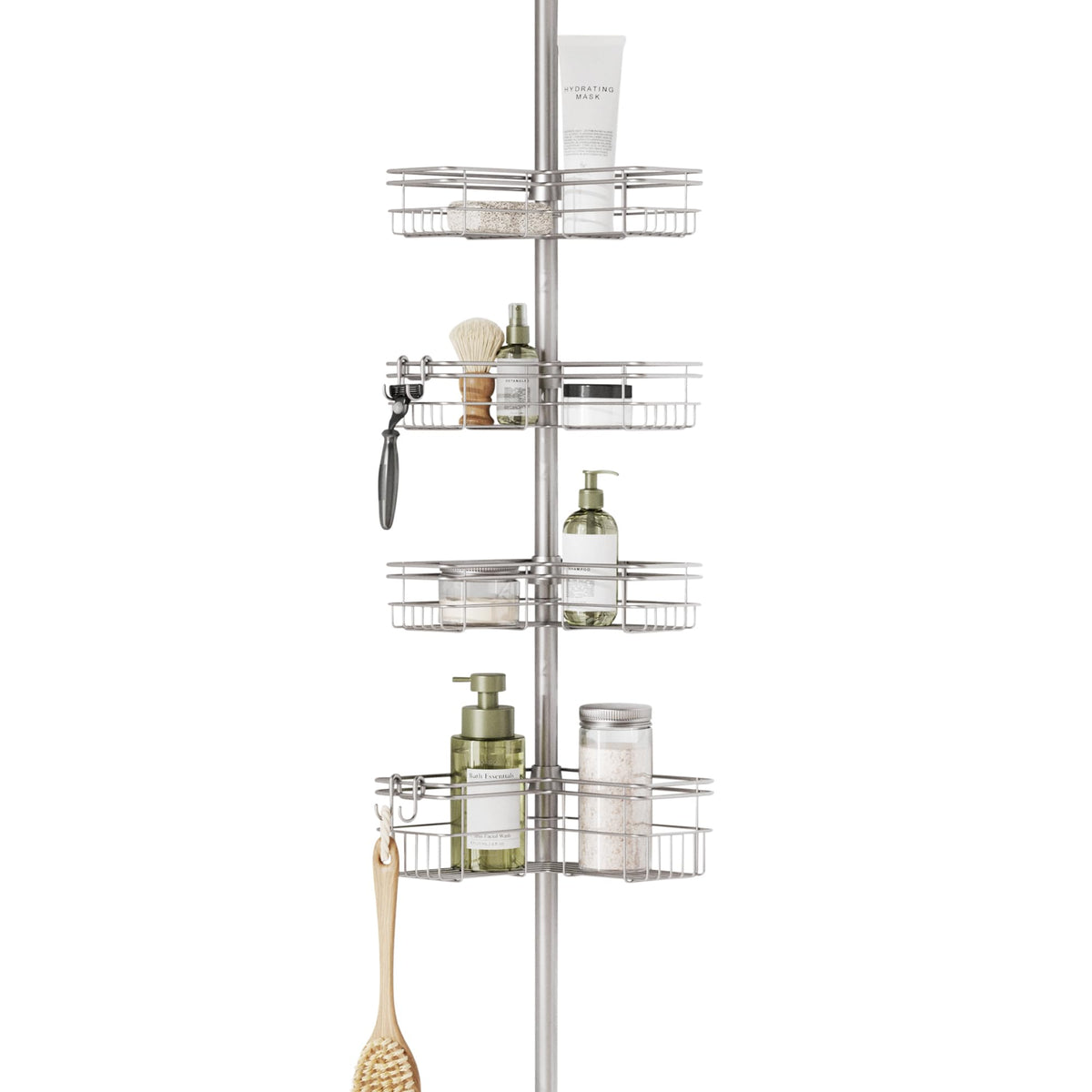 Zenna Home organisateur d'angle vue frontale pour rangement optimisé