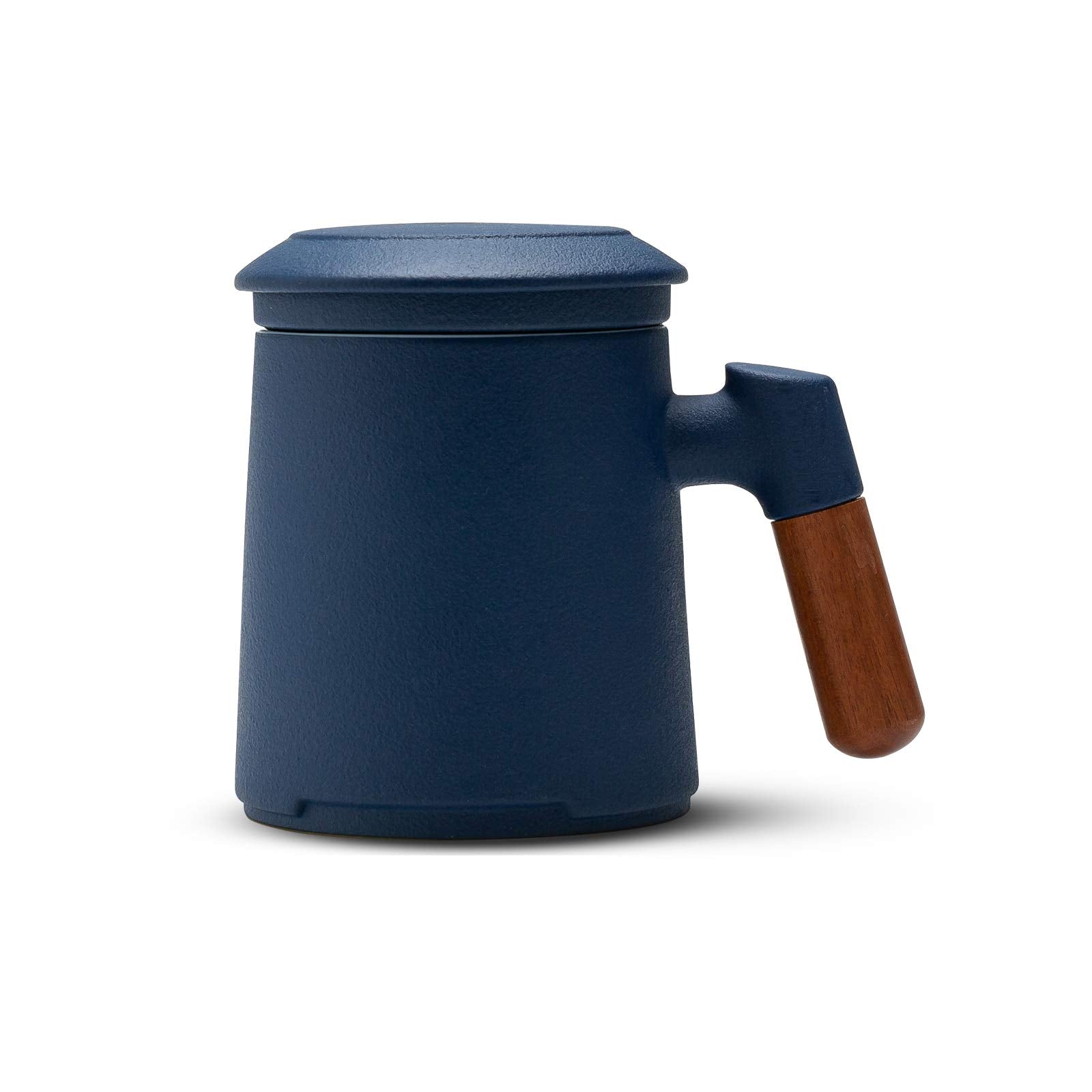ZENS tasse face avant bleu montrant design élégant et finition mate