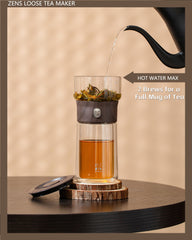 ZENS détail verre double paroi conservant chaleur et confort tactile