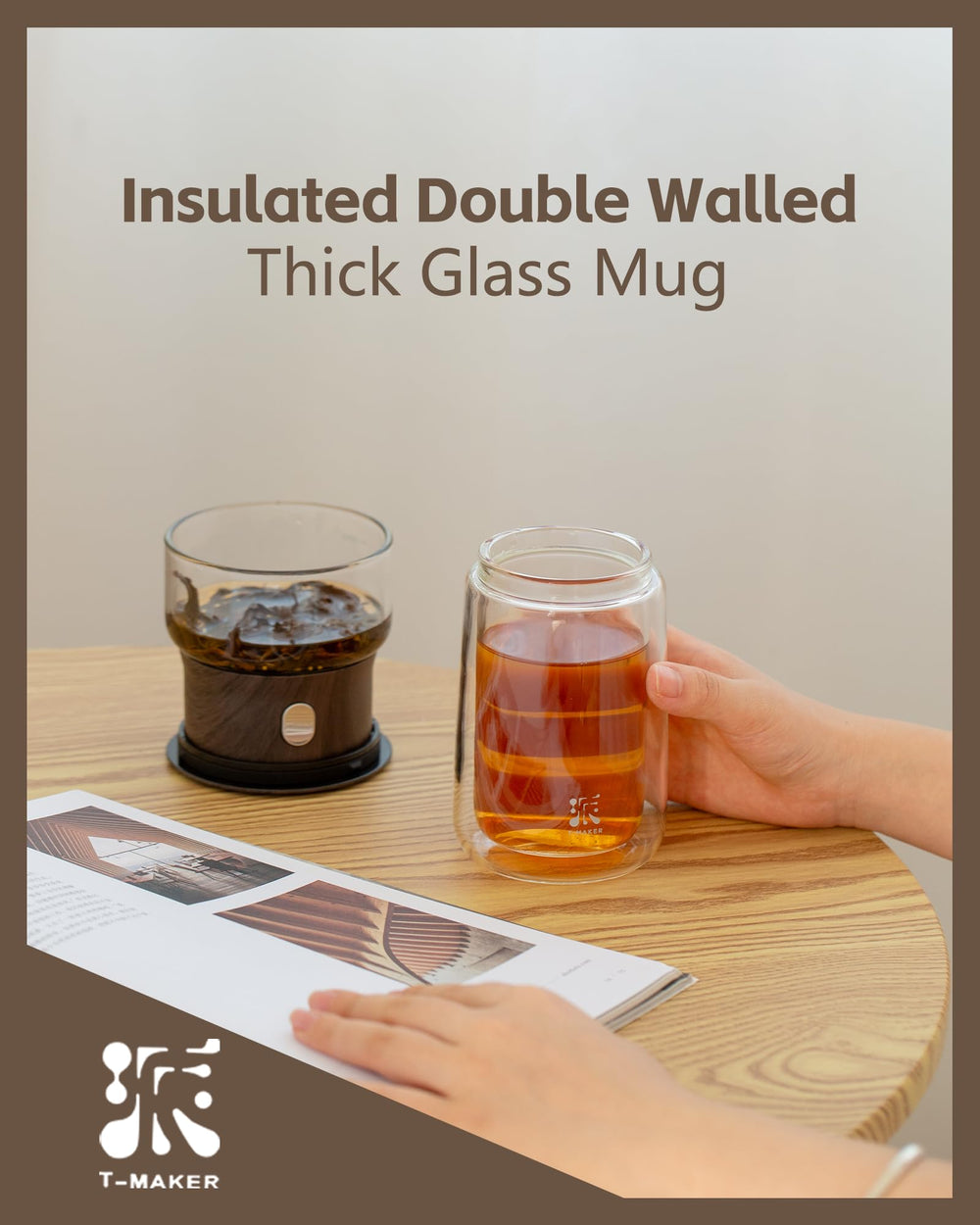 ZENS théière en usage au bureau pour infusion contrôlée et pause thé