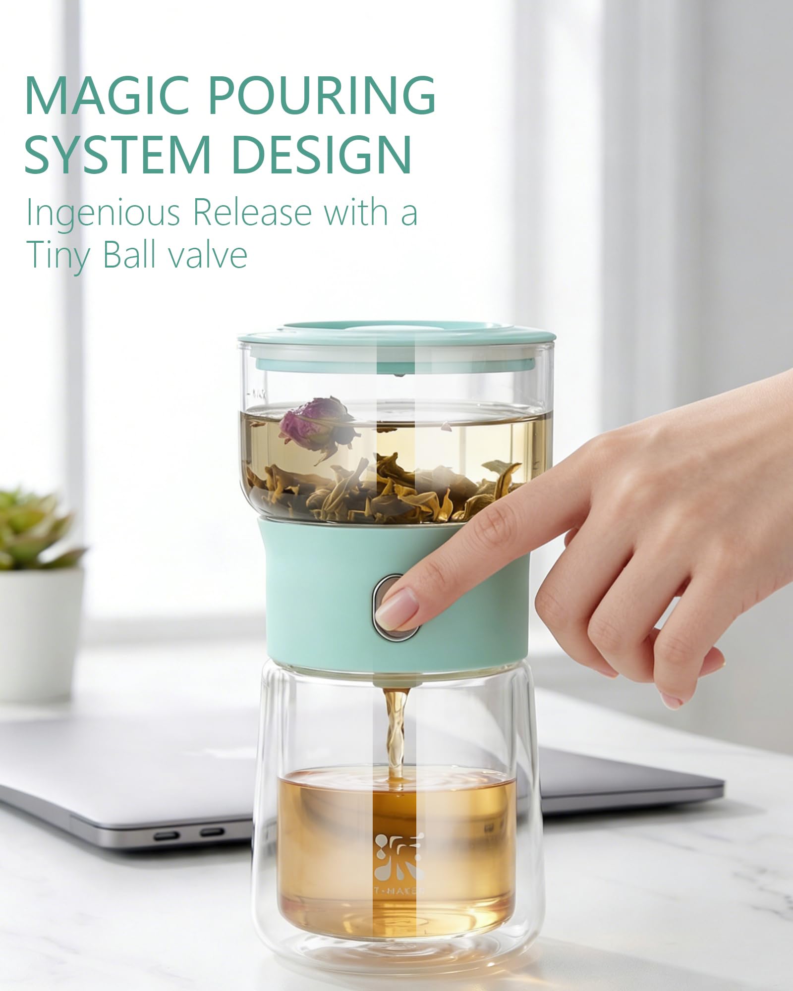 ZENS gros plan sur le verre double paroi montrant isolation et robustesse