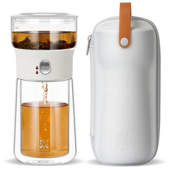 ZENS vue de face en verre borosilicate, design minimaliste et infusions nettes
