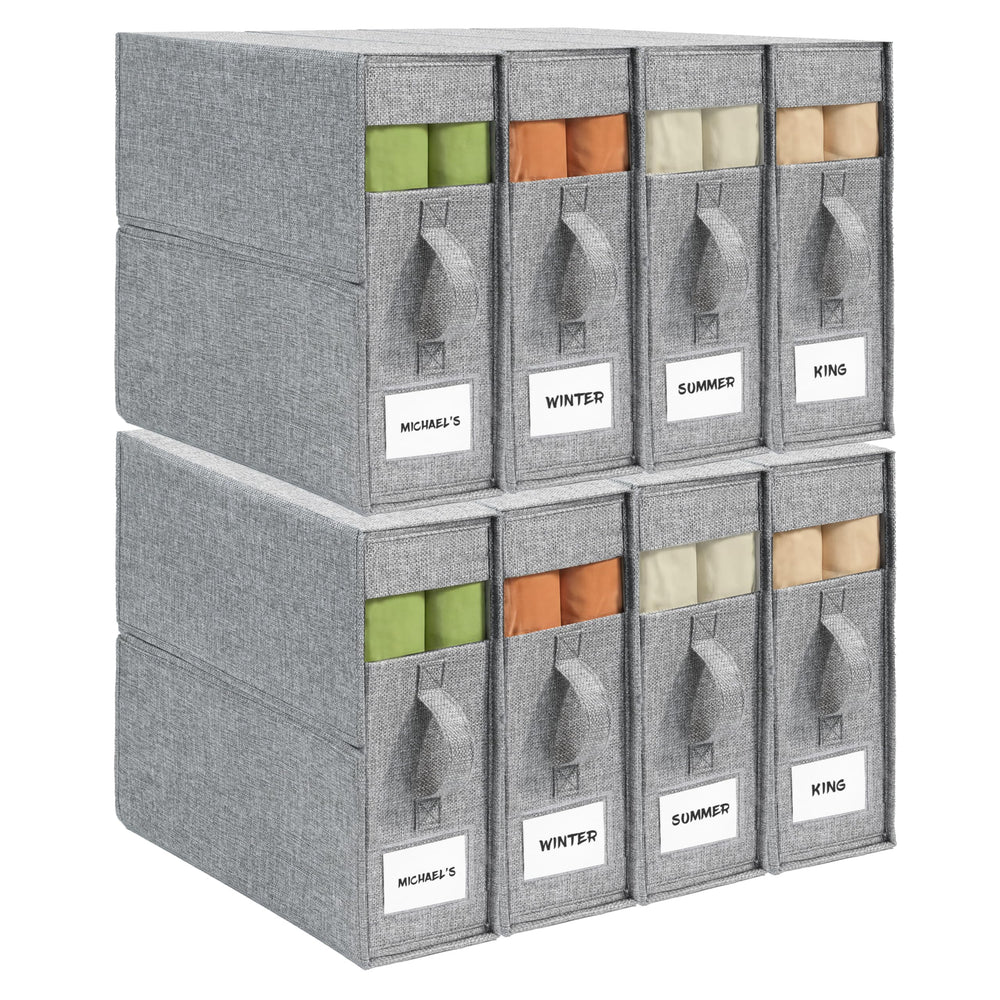 ZenStorage face avant du coffret gris montrant rangement organisé