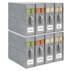 ZenStorage face avant du coffret gris montrant rangement organisé