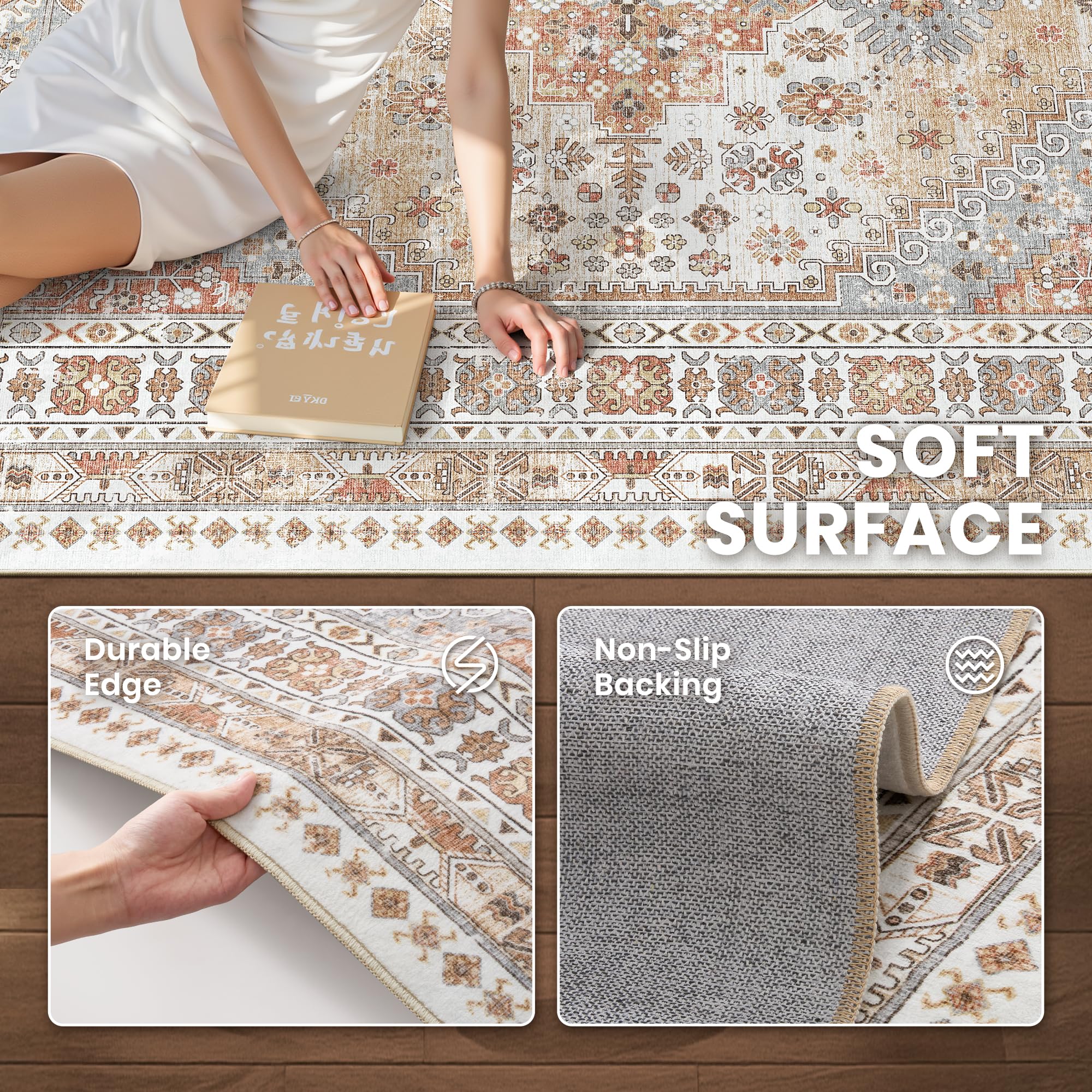 zesthome dessous antidérapant TPR, maintient le tapis stable