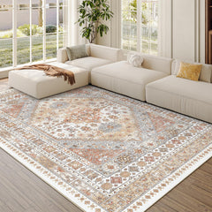 zesthome tapis installé dans un salon pour un style chaleureux et moderne