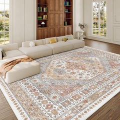 zesthome tapis posé dans un salon, définit l'espace et réchauffe la pièce