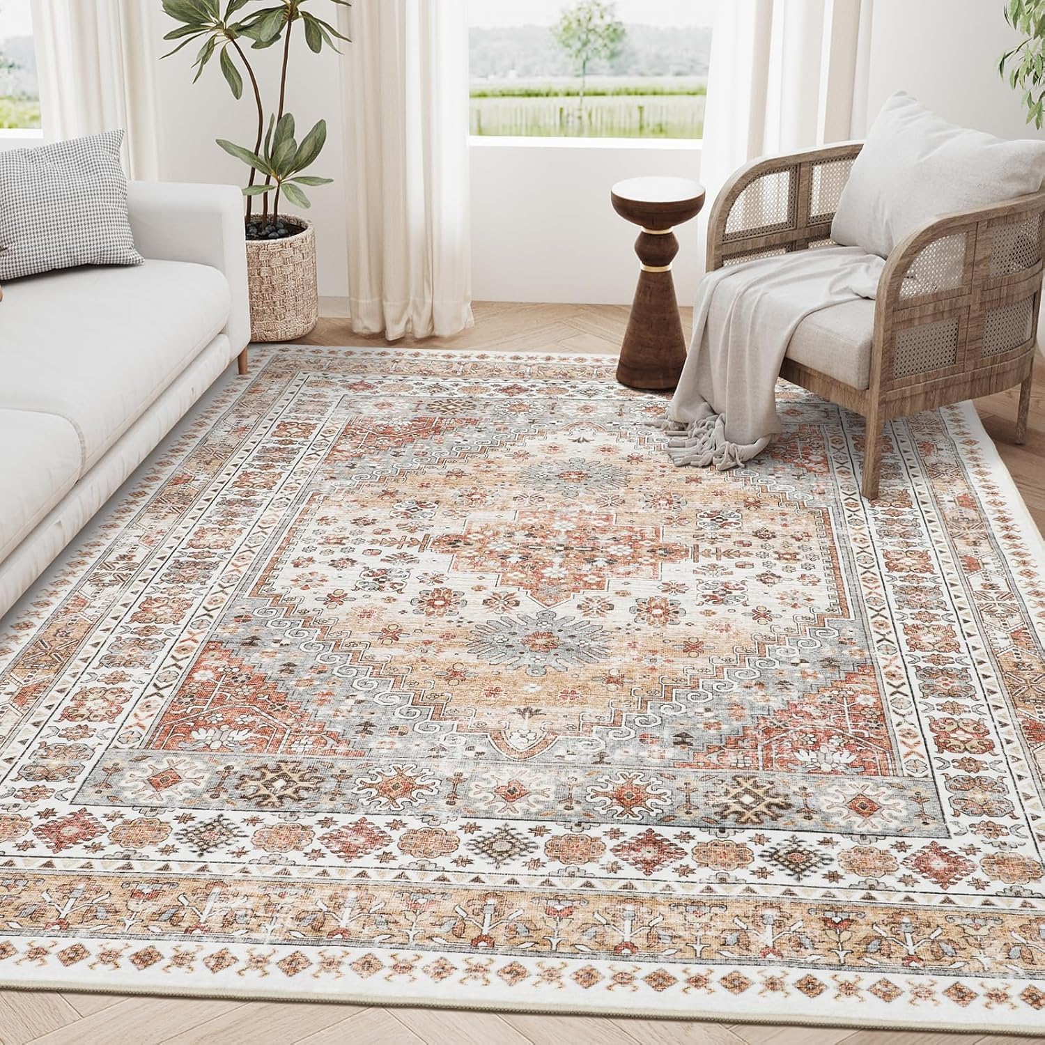 zesthome face avant du tapis montrant couleur orange et design, ajoute chaleur