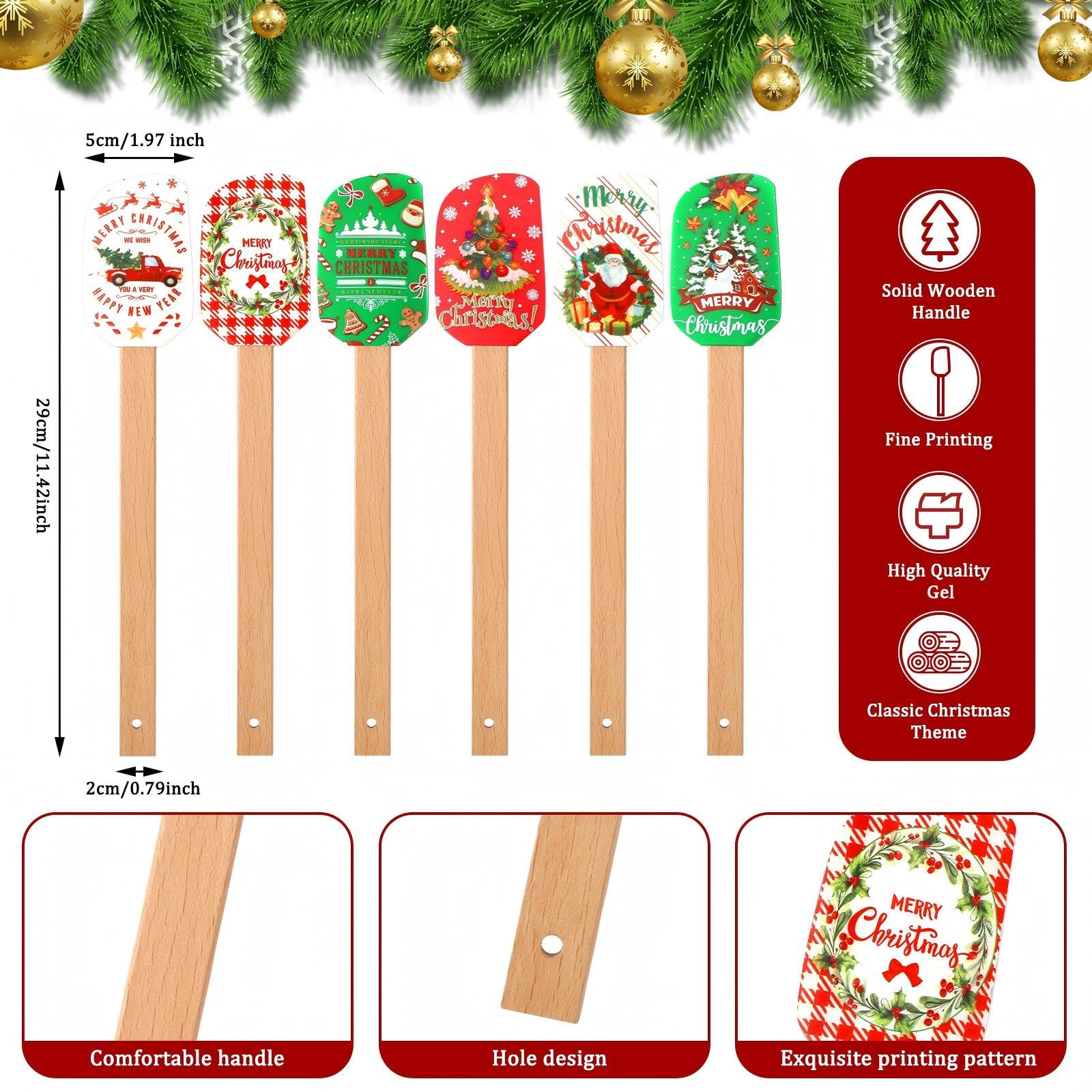 Zhehao maniques face avant motifs de Noël et protection pratique