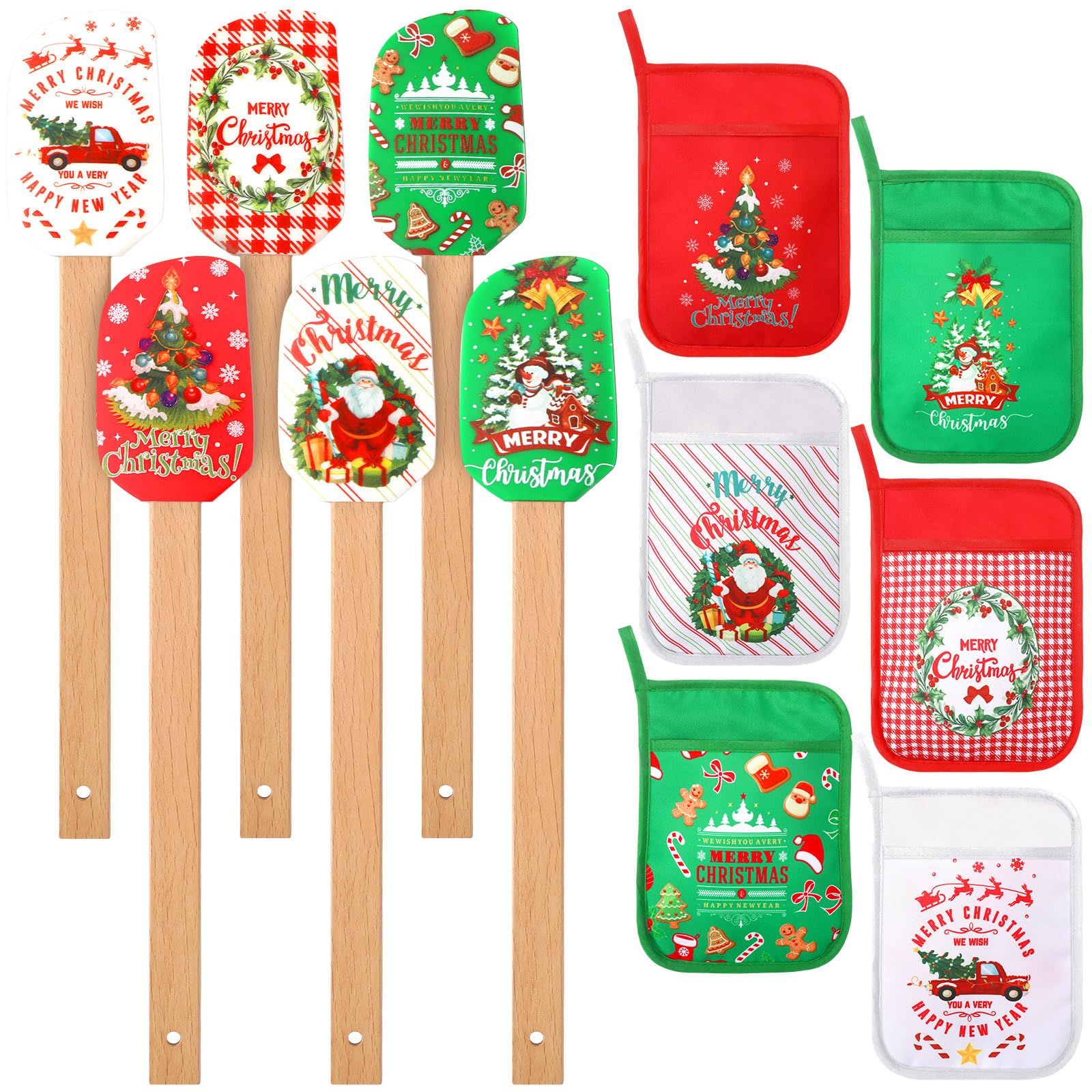 Zhehao spatules packaging avant montrant lot festif utile