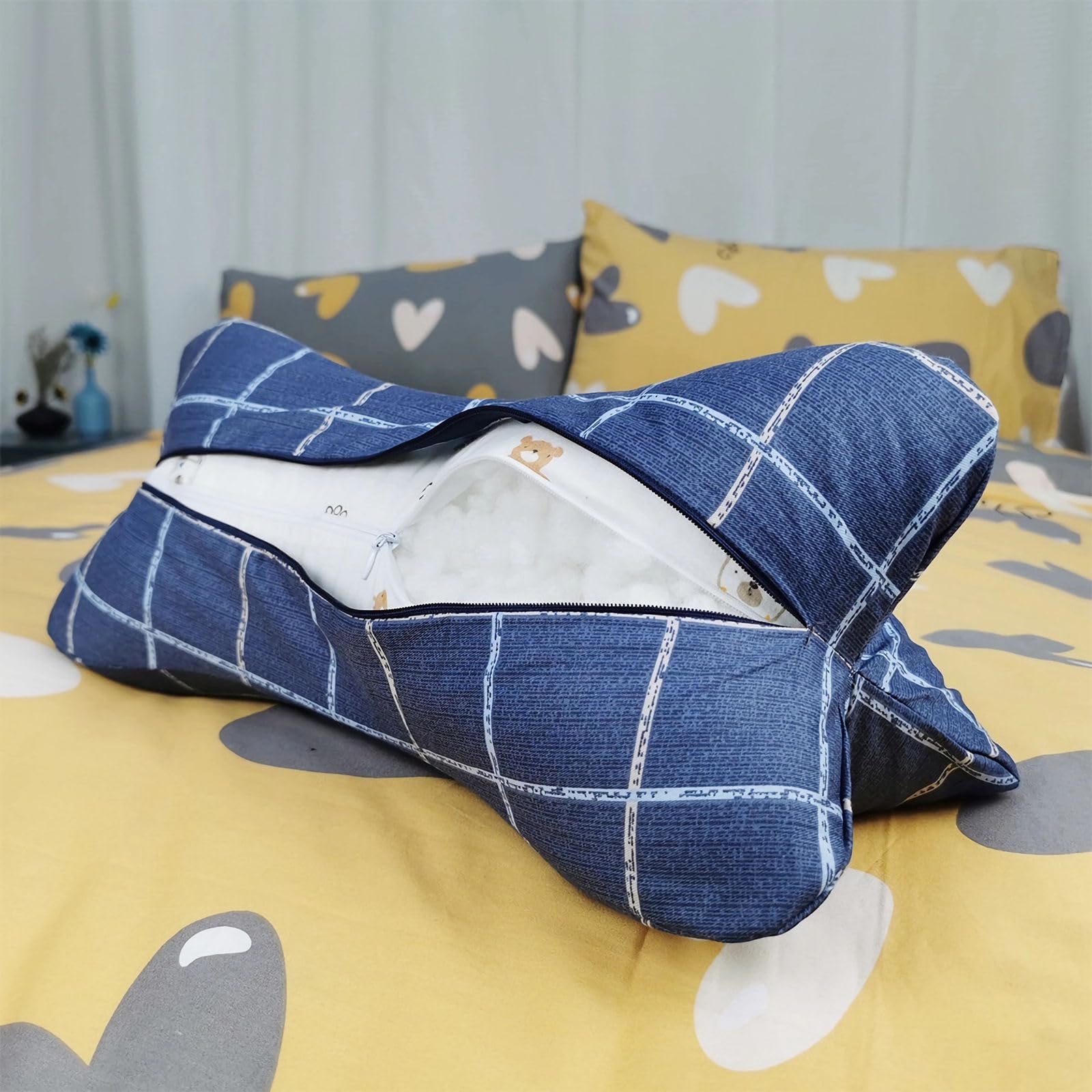 ZHIWEIKJ coussin taille A à côté d’un objet pour comparaison d’échelle