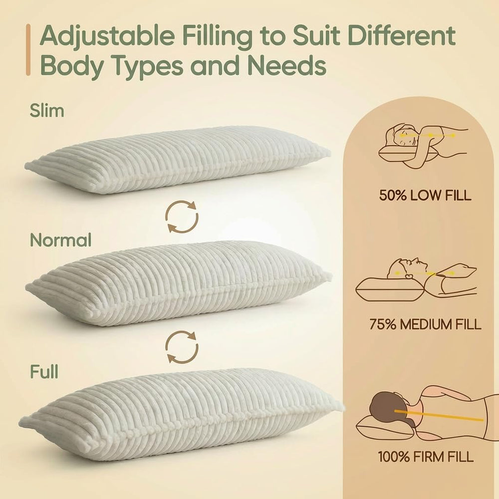 Zhlloucm oreiller utilisé par un dormeur latéral montrant alignement et soutien