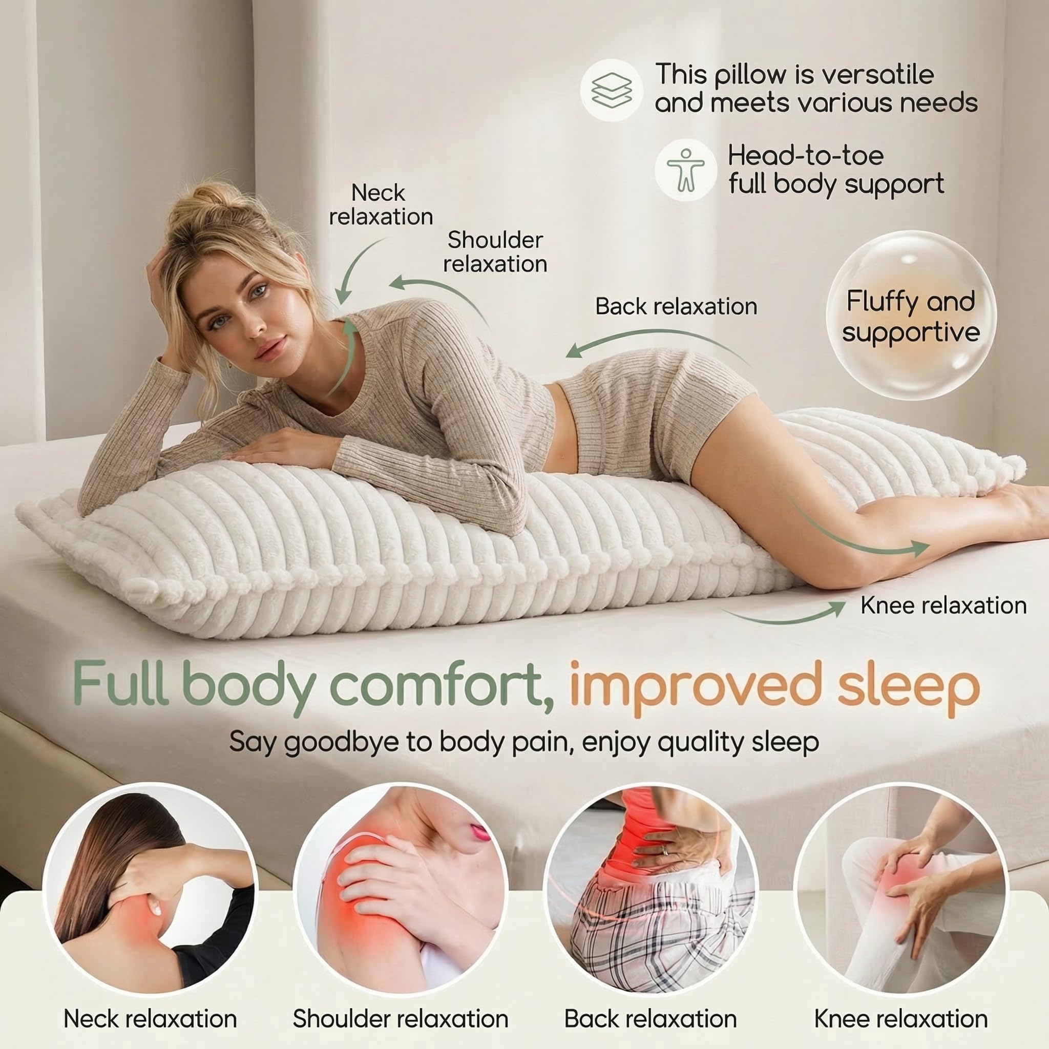 Zhlloucm insert en mousse mémoire déchiquetée montrant soutien adaptable