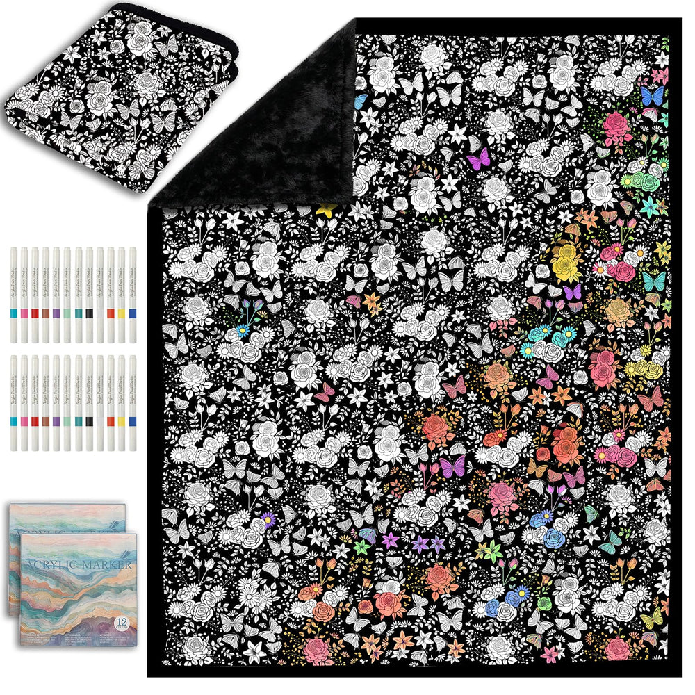 ZHOYIMIMI couverture face étendue montrant motifs imprimés et confort