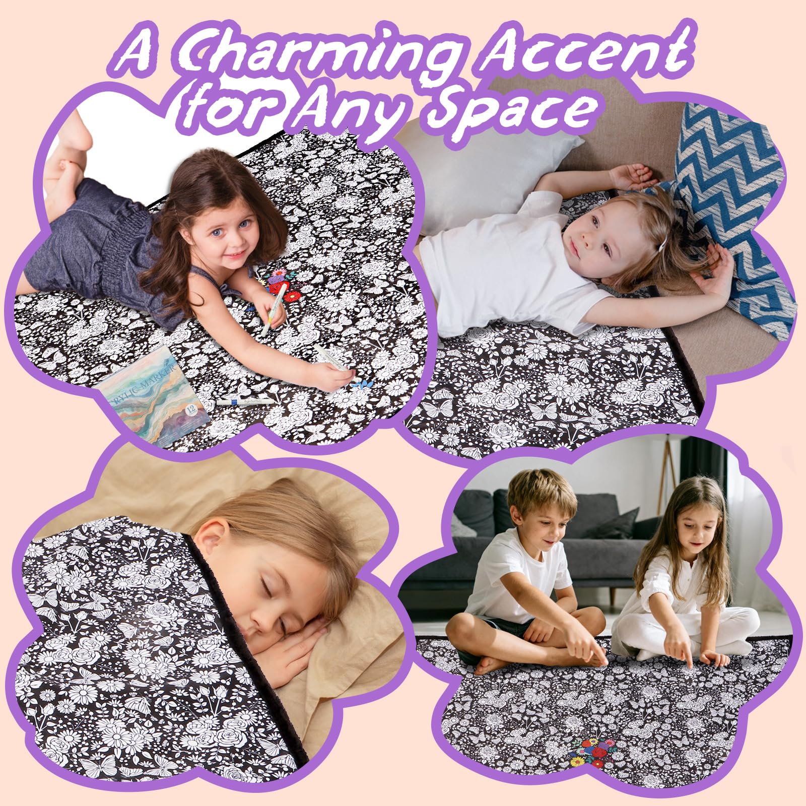 ZHOYIMIMI enfant en train de colorier la couverture, activité conviviale