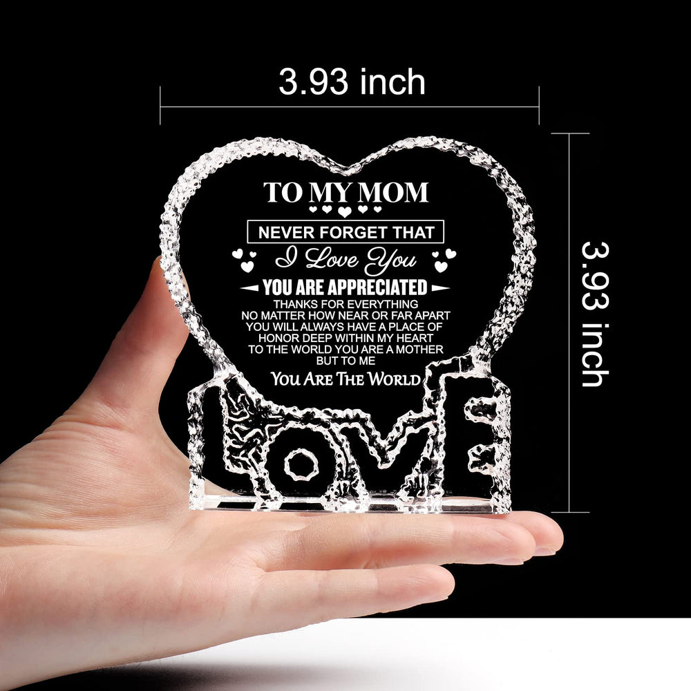 ZHSHWAT gravure lisible sur cristal évoquant l'amour durable et la mémoire