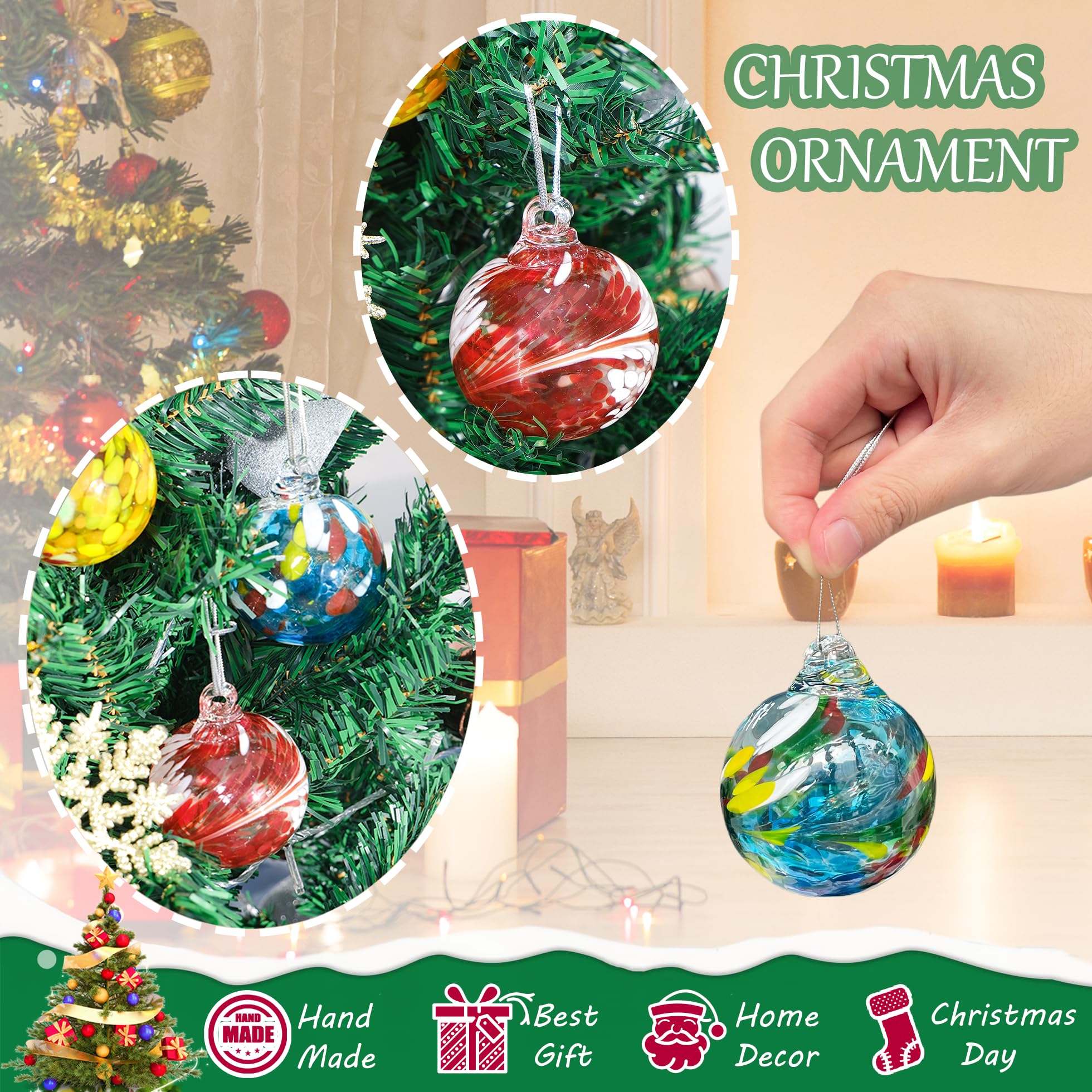 ZHURUININ boule décorée avec ruban facilitant personnalisation festive