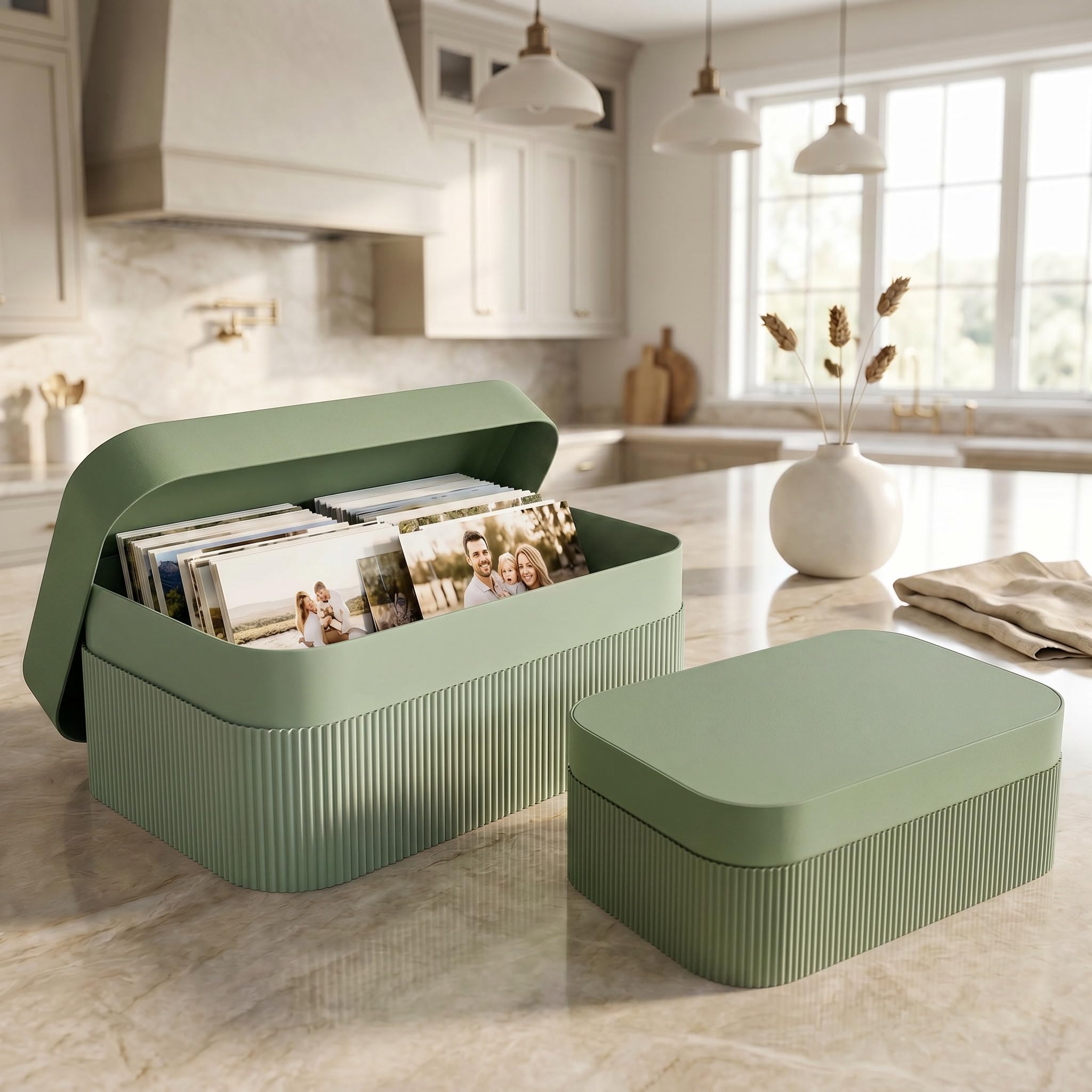ZICOTO deux boîtes posées sur table pour organiser et décorer