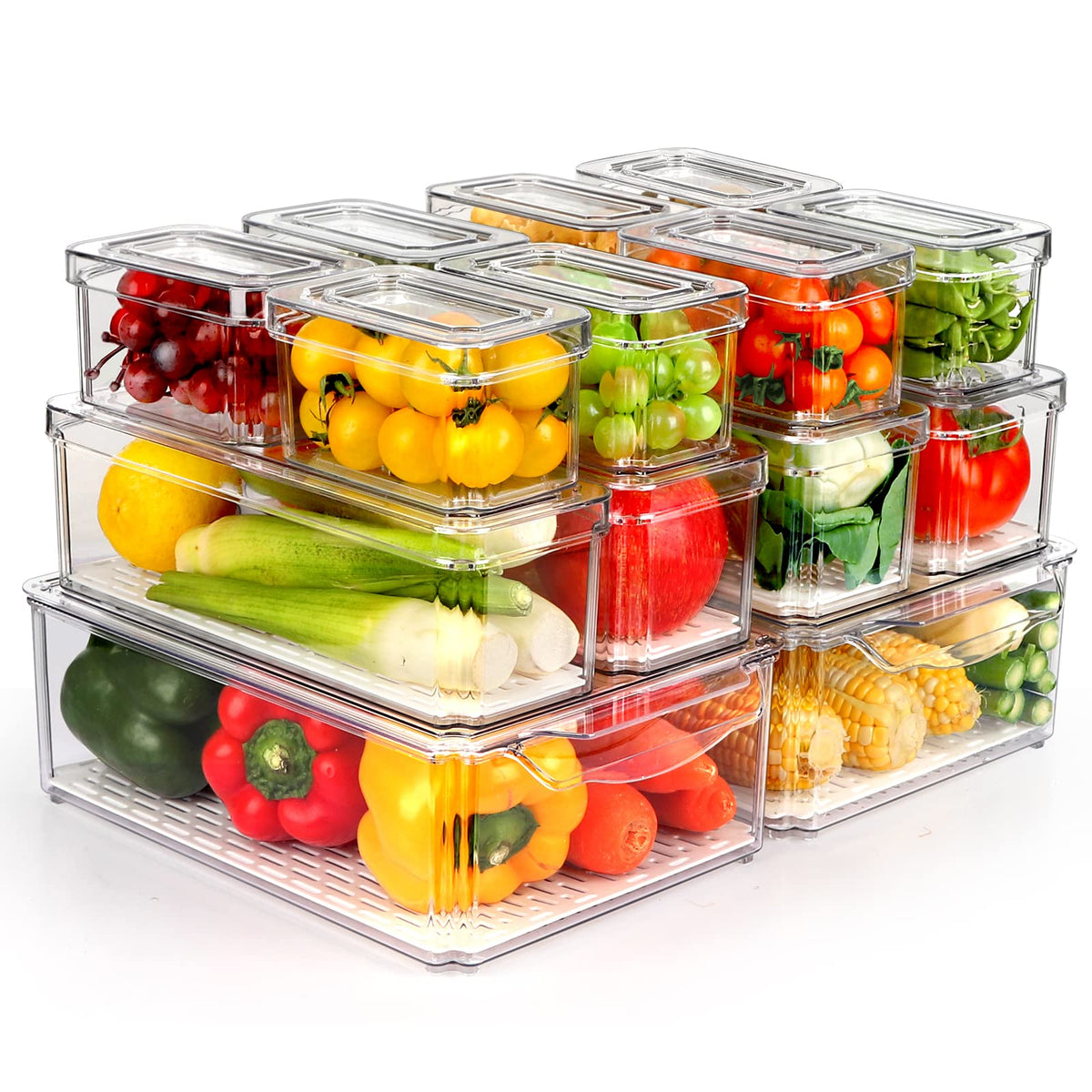 ZIJUND bac frigo face avant montrant organisation claire