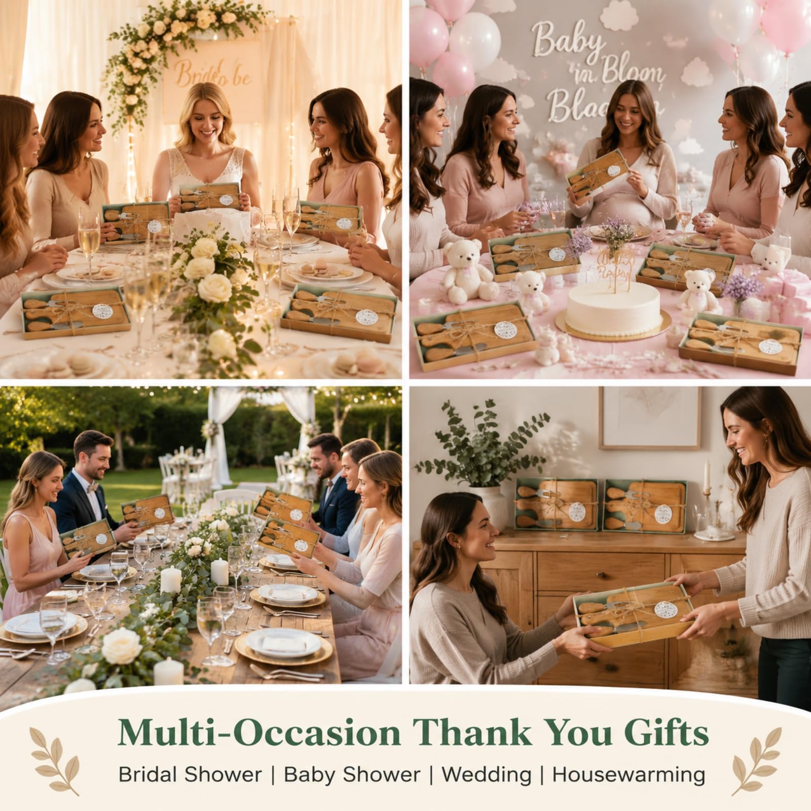 Ziliny mise en scène baby shower montrant cadeau esthétique convivial