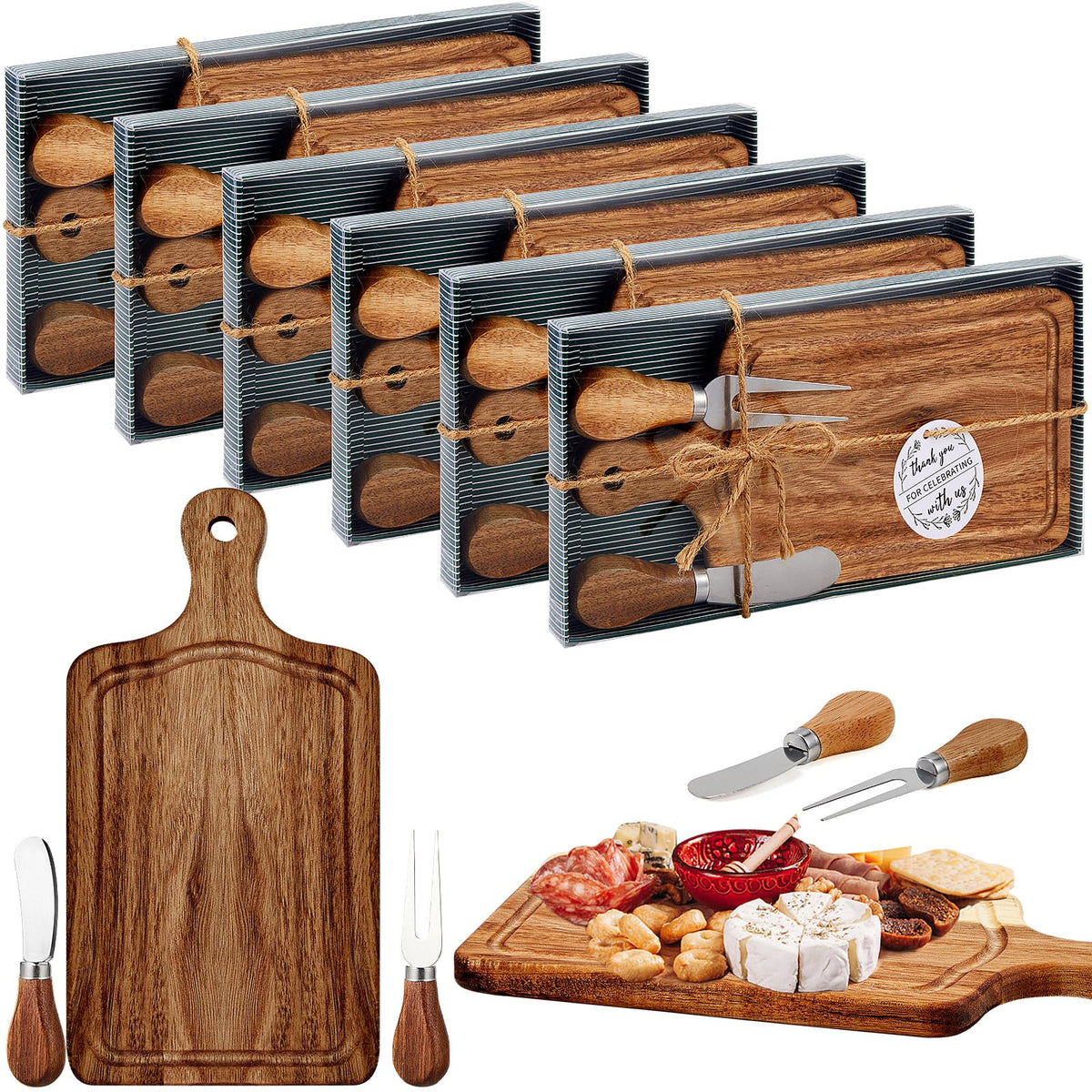Ziliny planchette face montrant design acacia et présentation élégante