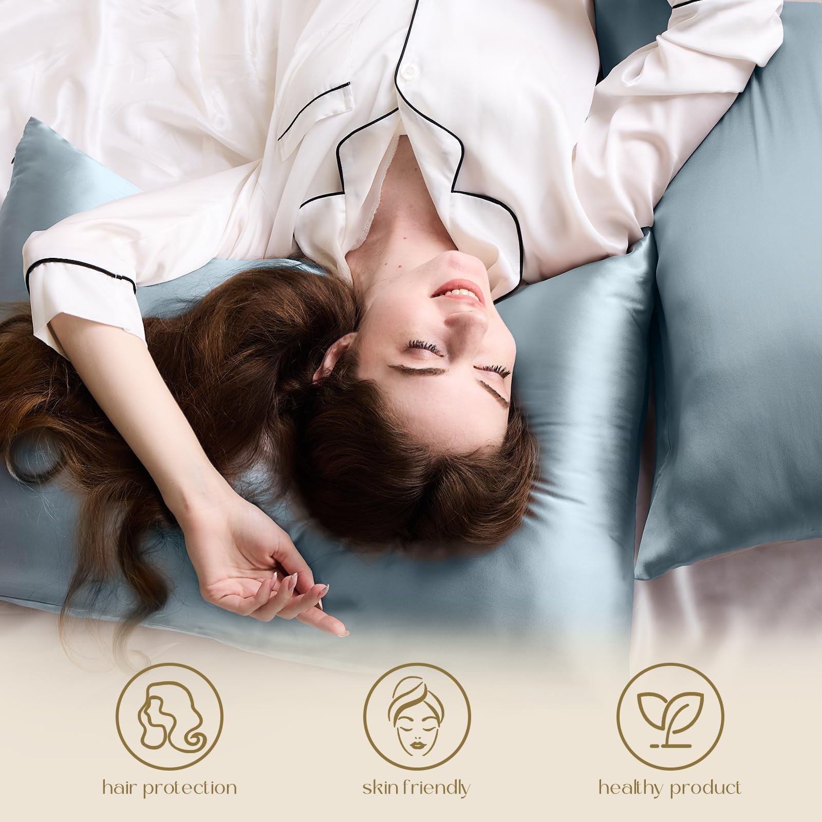 ZIMASILK comparaison taille King illustrant l'ajustement parfait