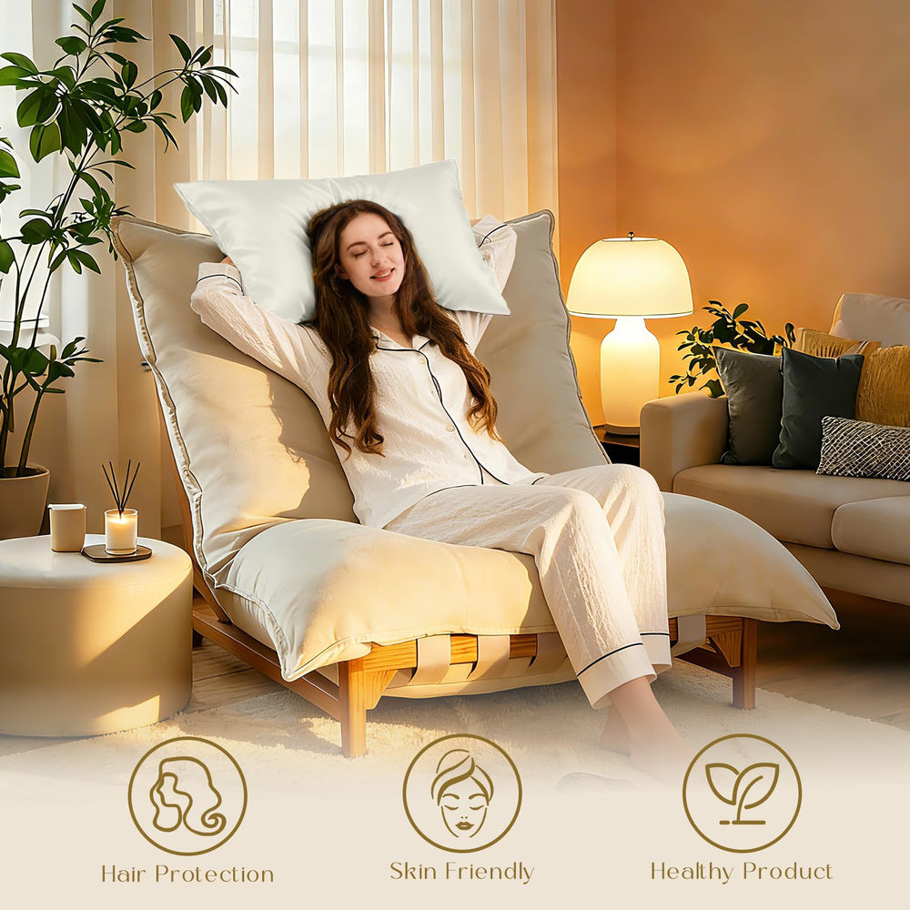 Comparaison d'échelle oreiller Queen ZIMASILK pour visualiser taille réelle