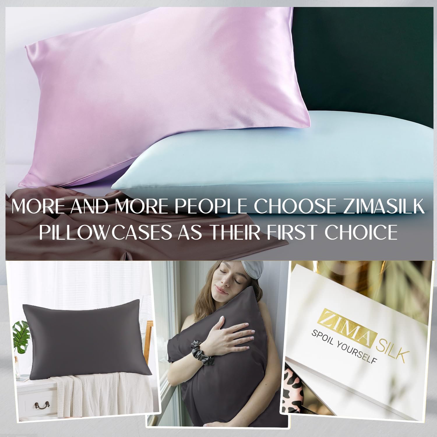 ZIMASILK éventail de couleurs montrant choix et résistance