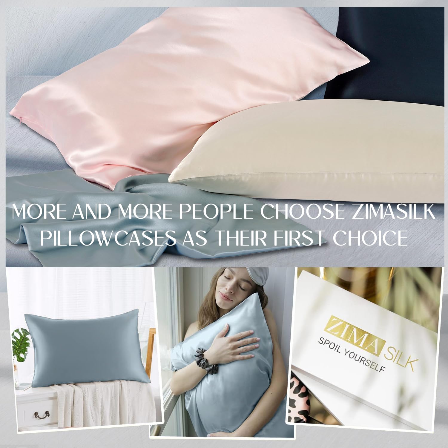 ZIMASILK nuance Dusty Blue échantillon fidèle et durable