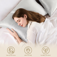 ZIMASILK housse en usage avec cheveux lisses pour réduire frisottis et nœuds