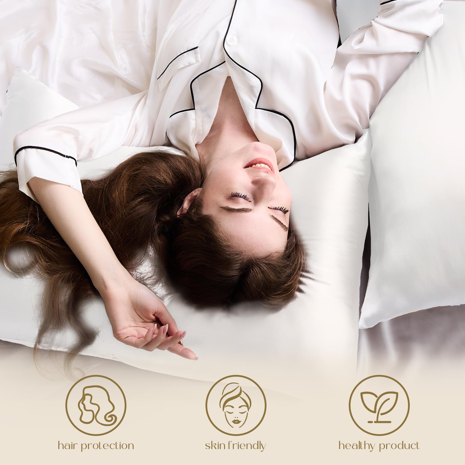 ZIMASILK housse posée sur lit stylisé, confort visuel et nuit apaisée