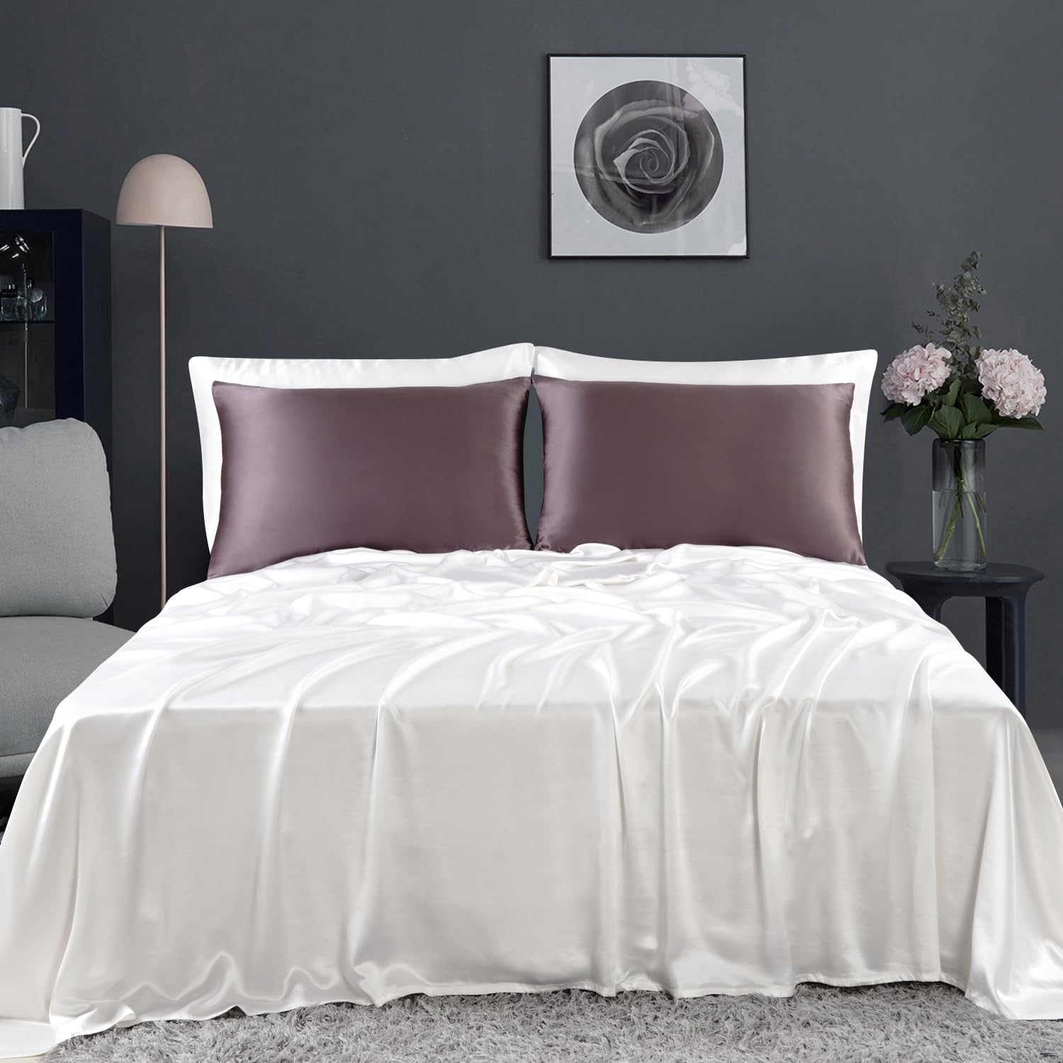 ZIMASILK mise en scène chambre montrant luxe et harmonie déco