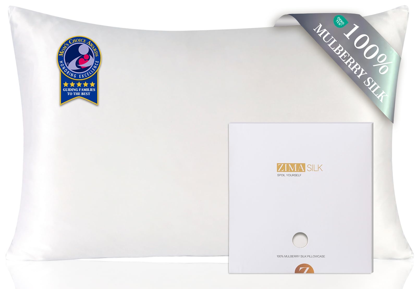 ZIMASILK housse face avant King montrant finition et douceur