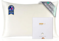ZIMASILK taie d'oreiller face avant montrant couleur et finition, confort amélioré