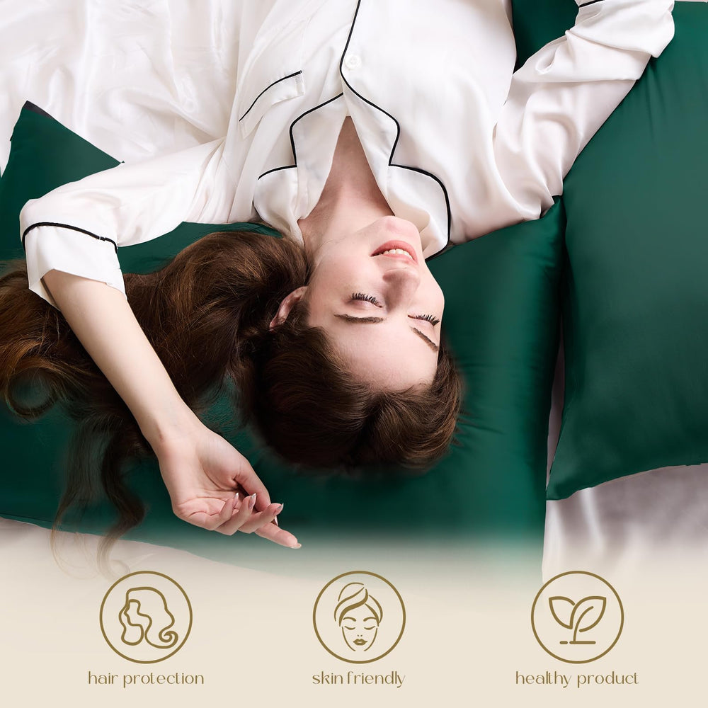 ZIMASILK taie sur oreiller en situation montrant confort visuel luxueux