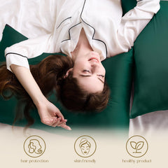 ZIMASILK taie sur oreiller en situation montrant confort visuel luxueux