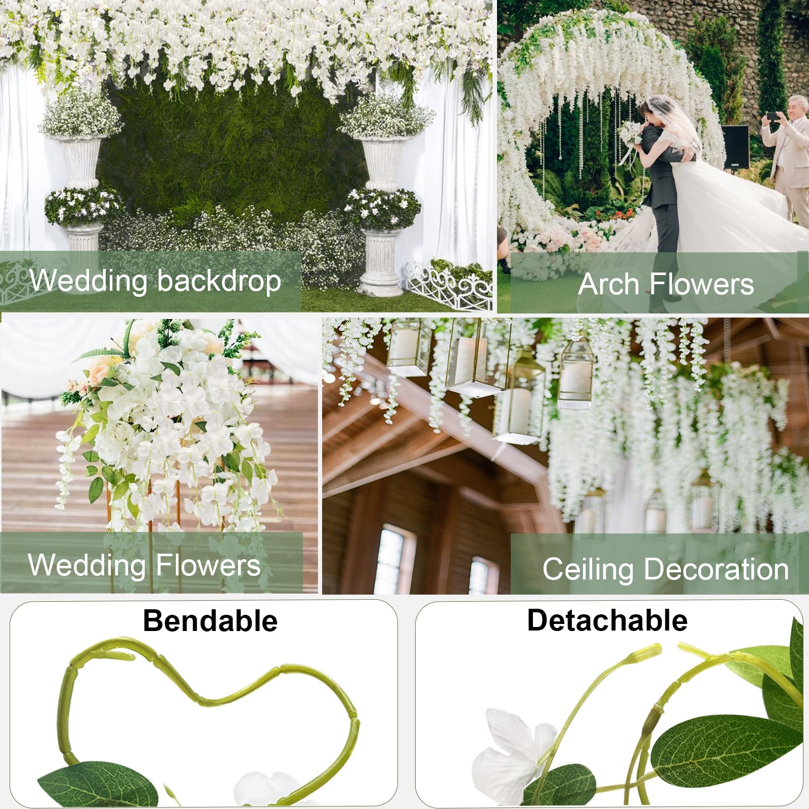 ZINHO guirlande sur arche de mariage crée une ambiance romantique élégante
