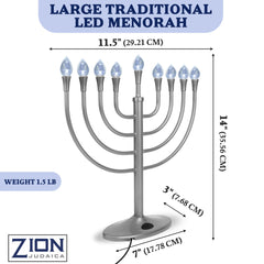 Zion Judaica bouton sur la base pour contrôler séquence d'allumage facilement