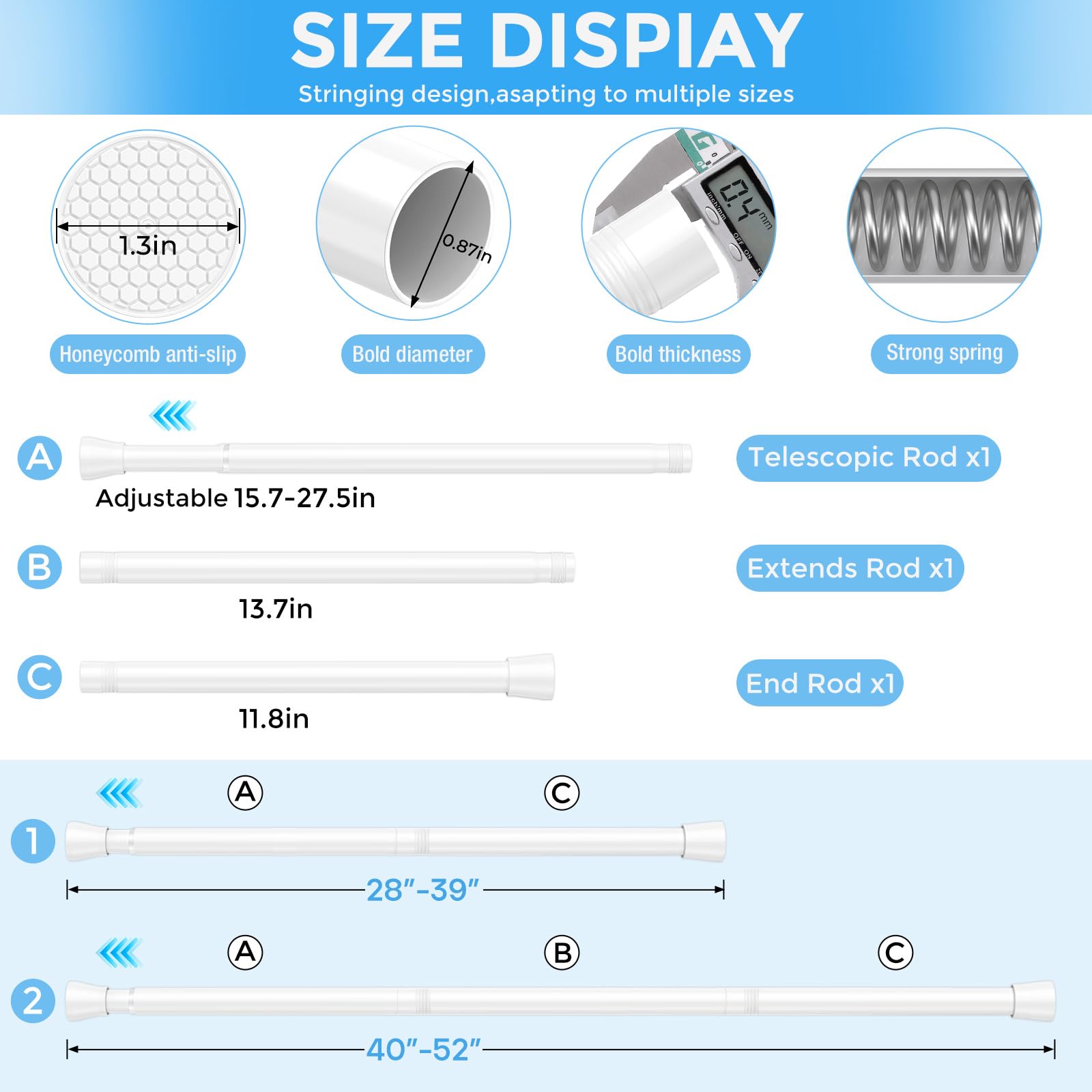 ZipGlo tringle utilisée dans penderie pour organiser vêtements efficacement