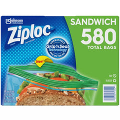 Ziploc emballage face avant montrant le nom et quantité, pratique pour stocker