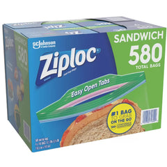Ziploc languette Easy Open gros plan, facilite l'ouverture rapide et sans effort