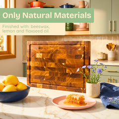 Ziruma gros plan sur grain end grain soulignant douceur pour couteaux